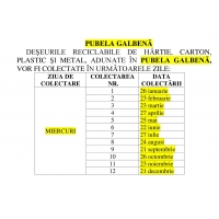 PROGRAM COLECTARE DEȘEURI RECICLABILE